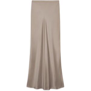 Anine Bing Bar Silk Maxi Skirt - Taupe L