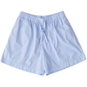 Tekla Poplin Pyjamas Shorts - Shirt Blue - M