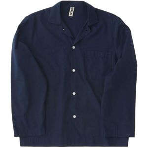 Tekla Poplin - Pyjamas Shirt - True Navy Small