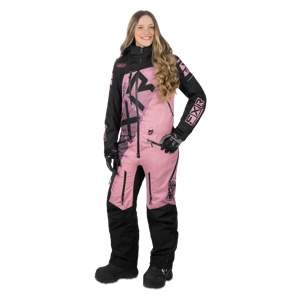 FXR Overall  CX Lite Dame Svart-Dusty Rose