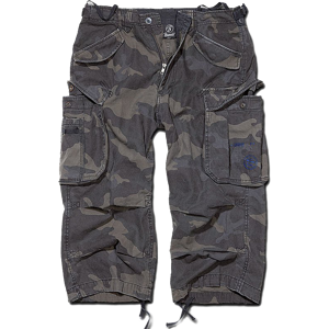 Brandit Shorts  Industry Vintage 3/4 Mørk Camo