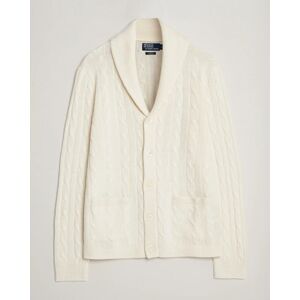 Polo Ralph Lauren Cashmere Cable Shawl Collar Cardigan Cream