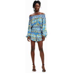 Desigual Stella Jean blue romper - BLUE - M