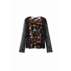 Desigual Tulle Mickey Mouse T-shirt - BLACK - 5/6