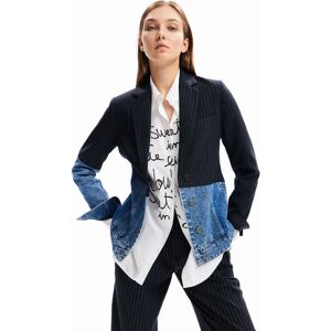 Desigual Hybrid denim blazer - BLUE - 40