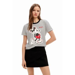 Desigual Striped Mickey Mouse T-shirt - WHITE - S