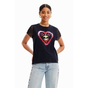 Desigual Arty heart T-shirt - BLUE - XS