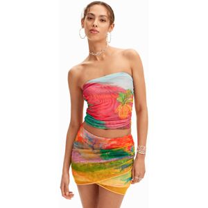 Desigual Arty bandeau top - MATERIAL FINISHES - M