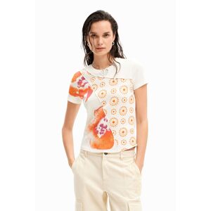 Desigual Patchwork floral T-shirt - WHITE - L