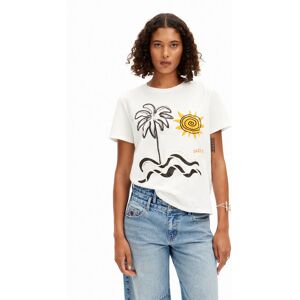 Desigual Island short-sleeve T-shirt - WHITE - S