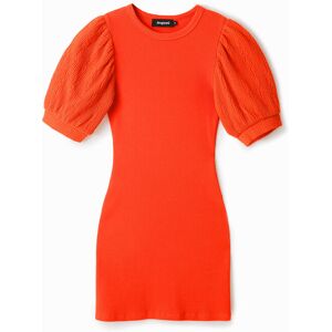 Desigual Short slim coral dress - ORANGE - XS