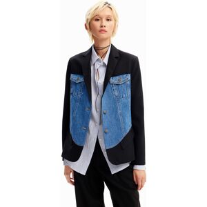 Desigual Hybrid trucker blazer - BLUE - 42