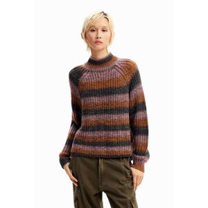 Desigual Striped knit pullover - RED - L