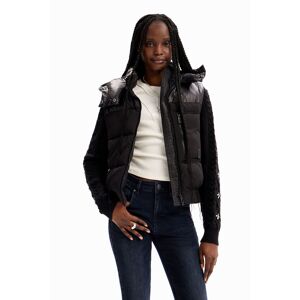 Desigual Detachable-sleeve padded jacket - BLACK - XL