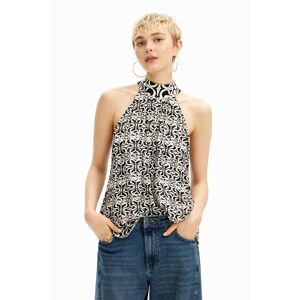 Desigual Halter border blouse - BLACK - XL