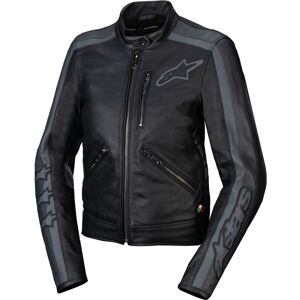 Alpinestars Stella Dyno Damer Motorsykkel Leather Jacket S Svart Grå