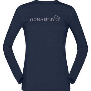 Norrøna Women's Falketind Equaliser Merino Round Neck Indigo Night L, Indigo Night