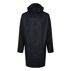 Rains Unisex Long Jacket Black L, Black