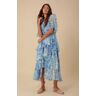 Hale Bob Freya Dress W Tiered Dress - Blue M