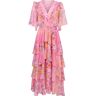 Hale Bob Freya Dress W Tiered Dress - Pink S