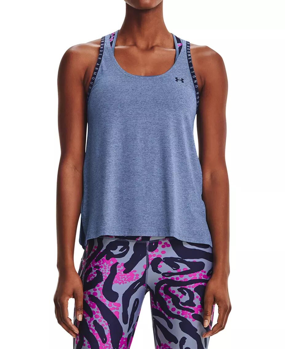 Under Armour Knockout Mesh Back Tank W - Singlet - Mineral Blue - MD