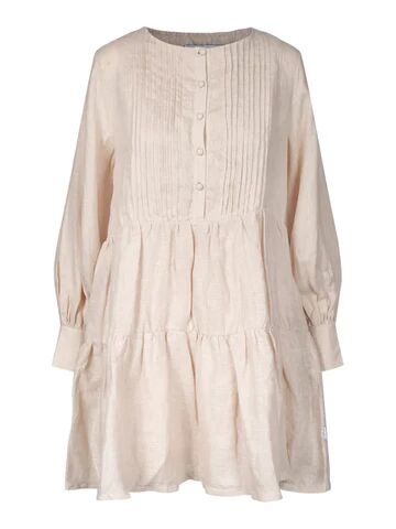 Ella & il Aria Linen Dress - BeigeBeige