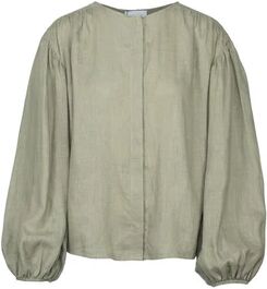 Ella & il Alice Linen Shirt - GreenGrønn