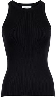 Neo Noir Willy Knit Top - BlackSvart