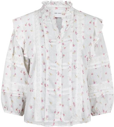 Neo Noir Isora Breeze Flower Blouse - Off WhiteHvit