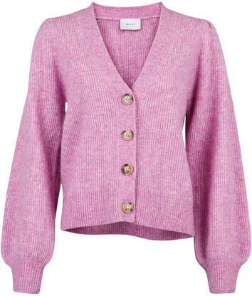 Neo Noir Gimma Knit Cardigan - Fuchsia MelangeLilla