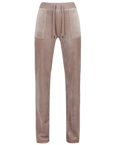 Juicy Couture Del Ray Classic Velour Pant Pocket - Warm TaupeBeige