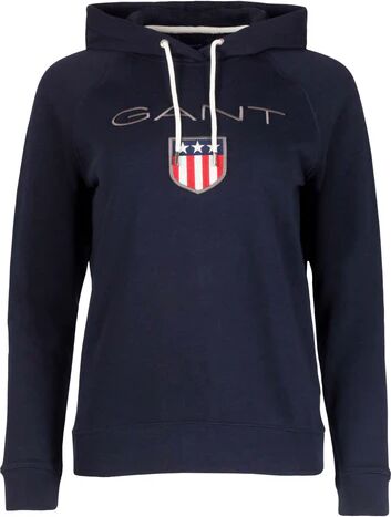 Gant Shield Sweat Hoodie - Evening BlueBlå