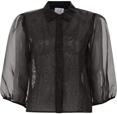 Line of Oslo Star Solid Blouse - BlackSvart