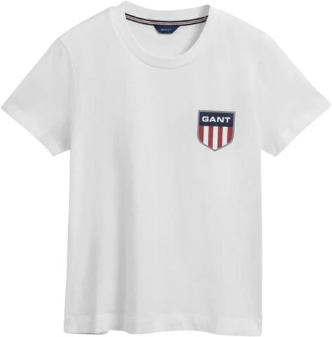 GANT D1. Gant Retro Shield SS T-S - WhiteHvit