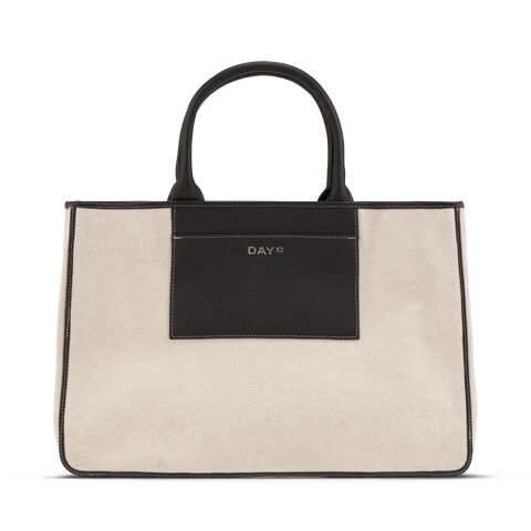 DAY ET Day Linen Lux Work Bag - Whitecap GrayBeige