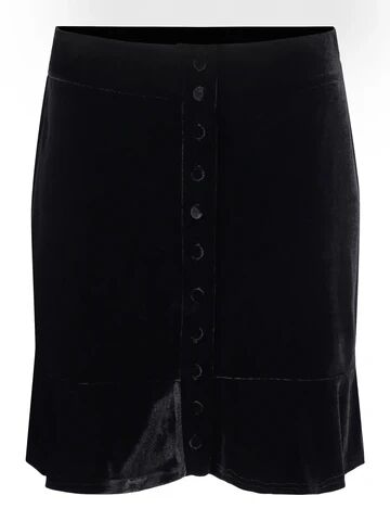 Ella & il Holly Velour Skirt - BlackSvart