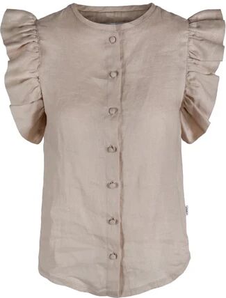 Ella & il Pauline Linen Shirt - BeigeBeige