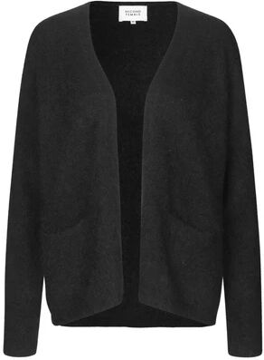 Second Female Brook Knit Cardigan - BlackSvart