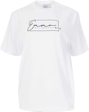 Emma Ellingsen Emma Printed Tee - WhiteHvit