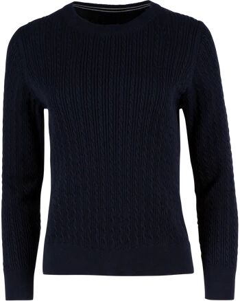 GANT Cable C Neck - Evening BlueBlå