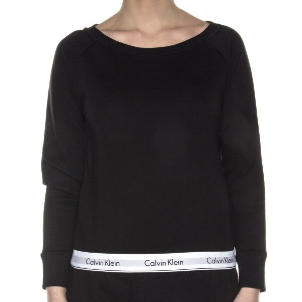 Calvin Klein Modern Cotton Top Sweatshirt - Black