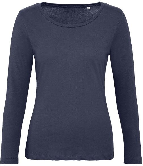 B & C Collection B and C Organic Inspire Women Long Sleeve T - Navy-2