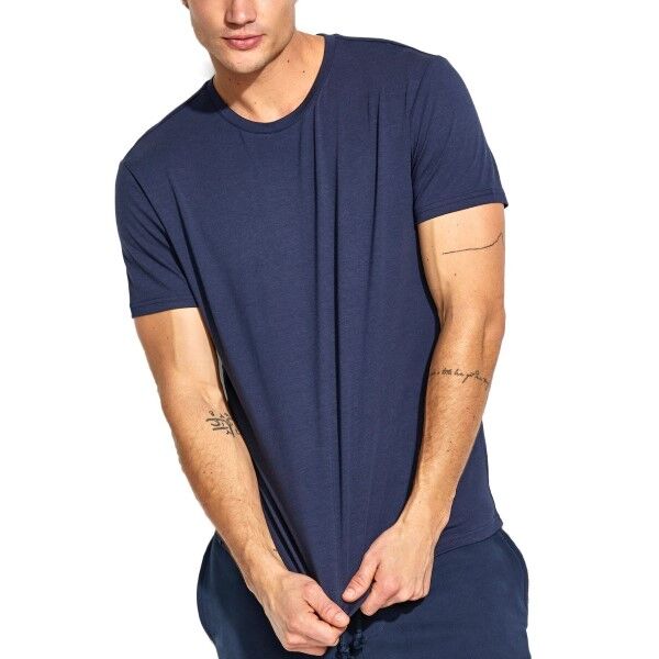 Panos Emporio Base Bamboo Tee - Navy-2