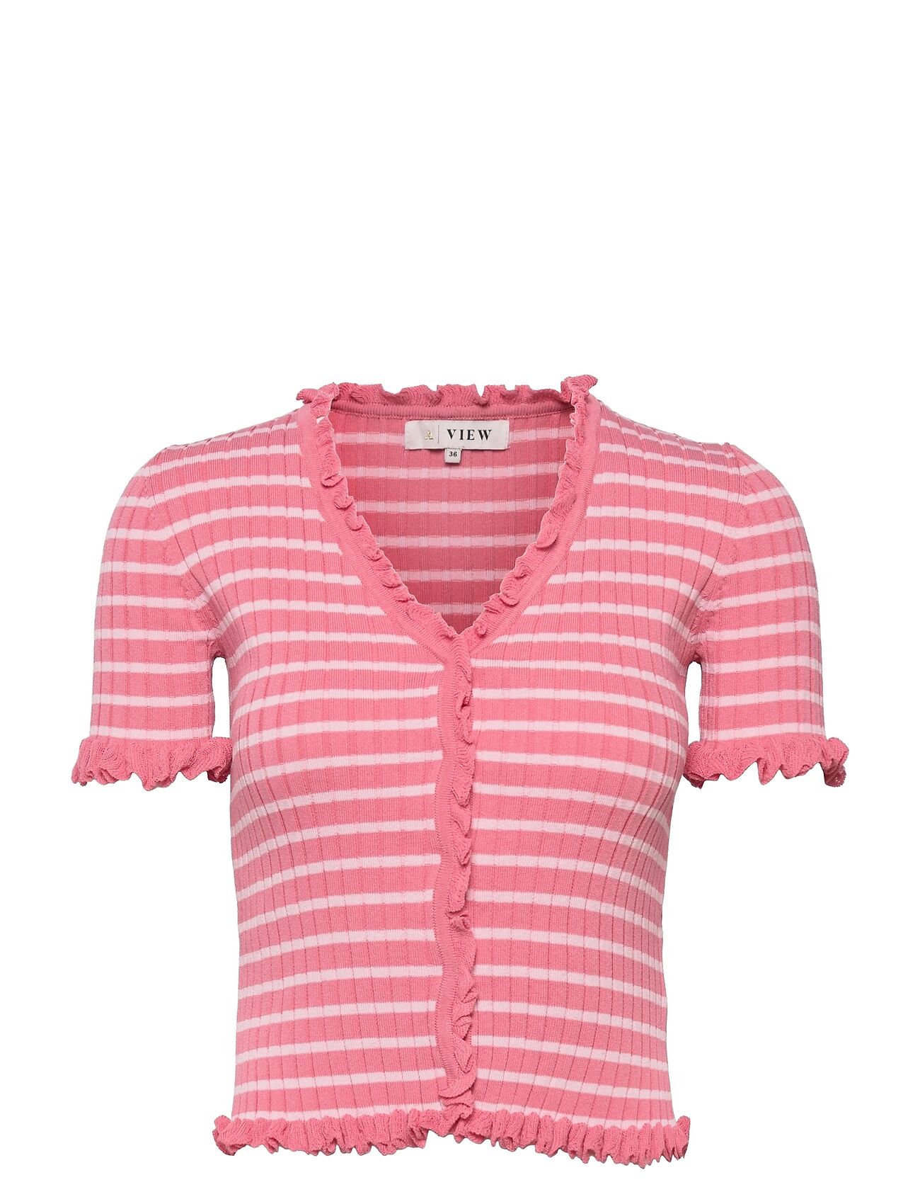 A-View Fabia Ss Tee Pullover Rosa A-View