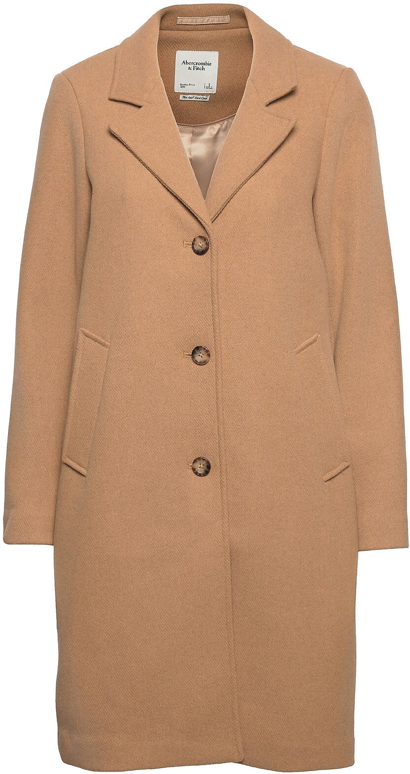 Abercrombie & Fitch Anf Womens Outerwear Outerwear Coats Winter Coats Brun Abercrombie & Fitch