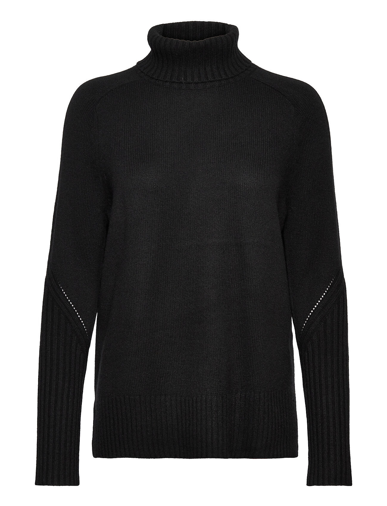 AllSaints Kiera Cashmere Roll Høyhalset Pologenser Svart AllSaints