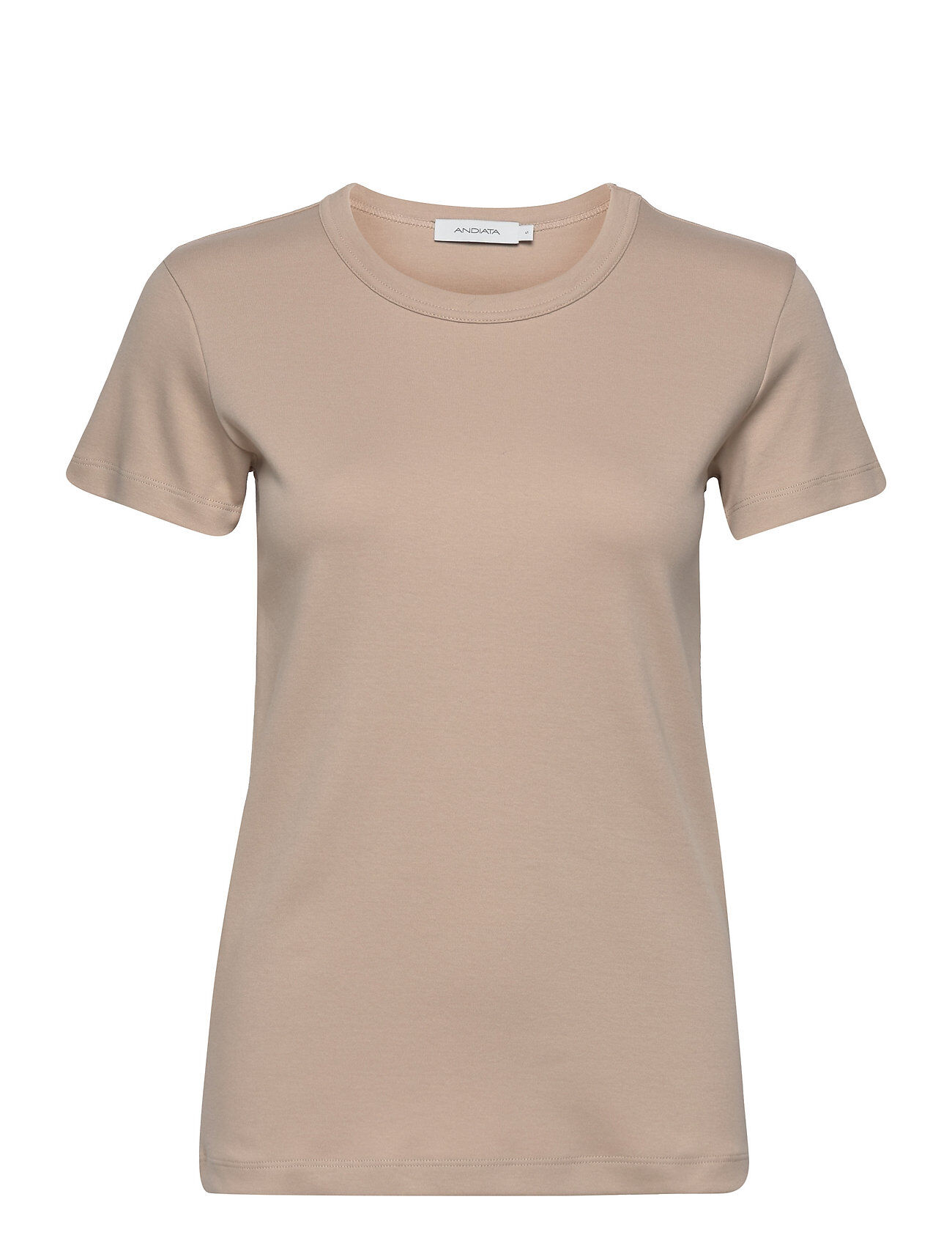 Andiata Famie T-Shirt T-shirts & Tops Short-sleeved Beige Andiata