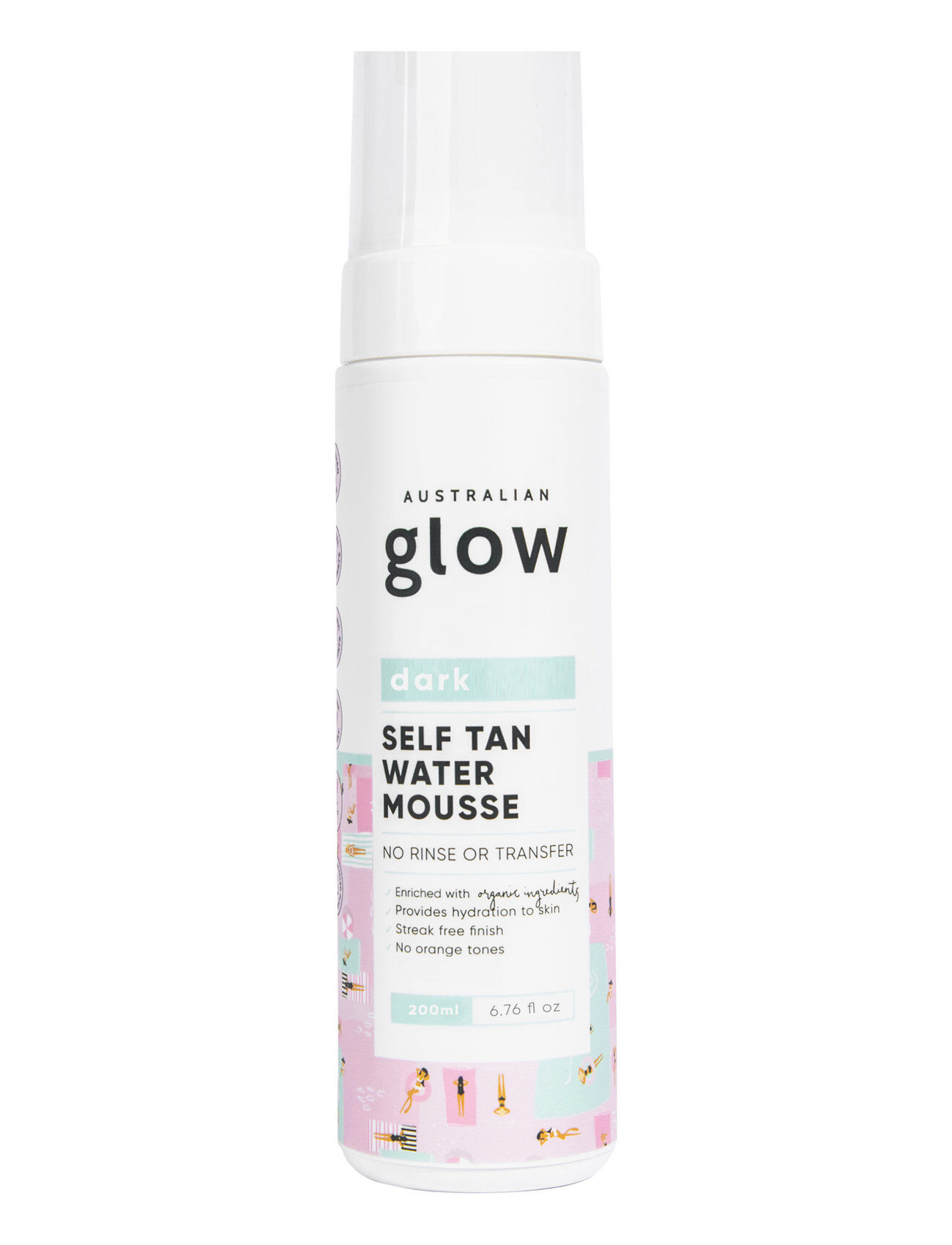 Australian Glow Self Tan Water Mousse - Dark Beauty WOMEN Skin Care Sun Products Self Tanners Nude Australian Glow