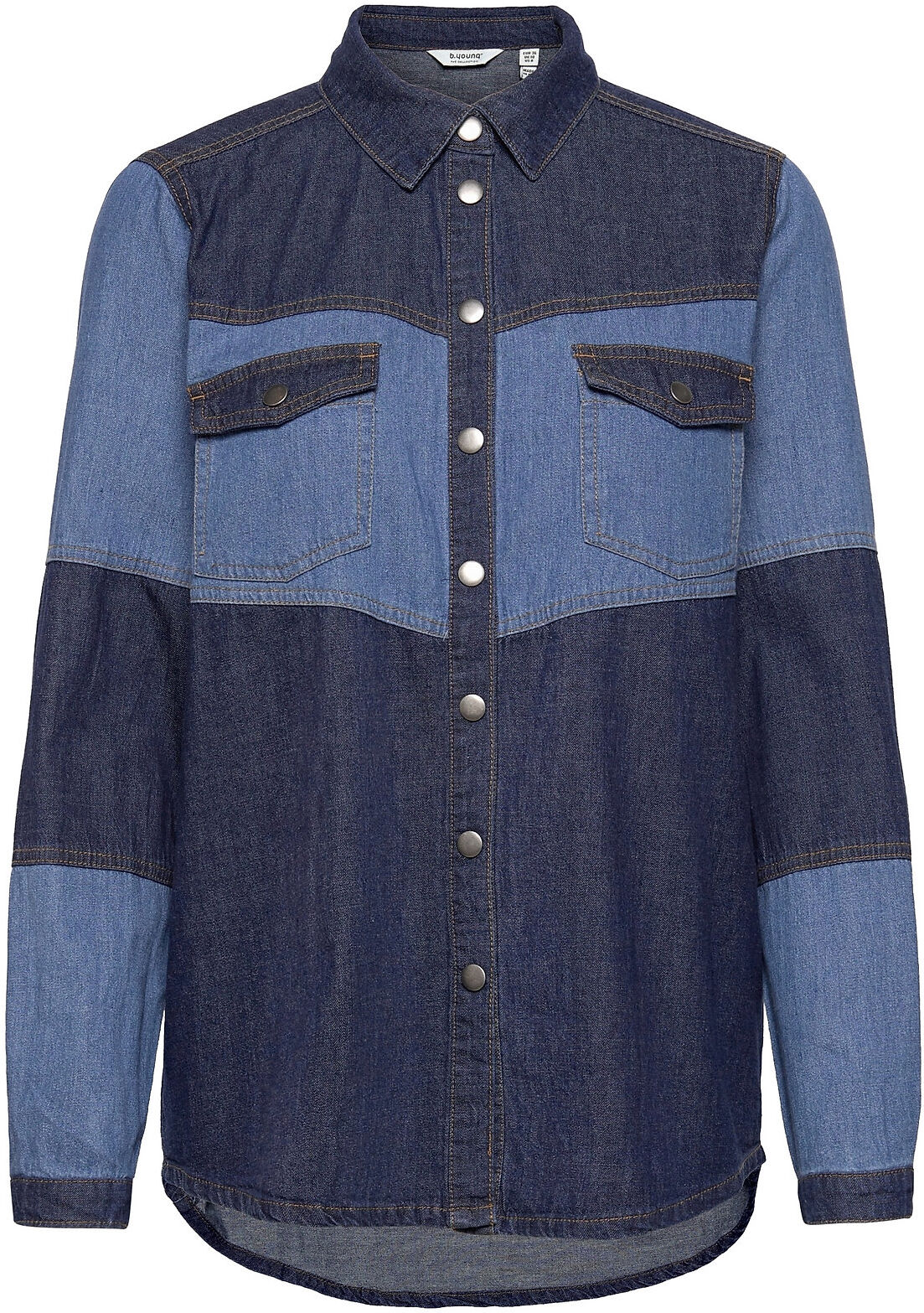 b.young Bykaysa Denim Shirt - Langermet Skjorte Blå B.young