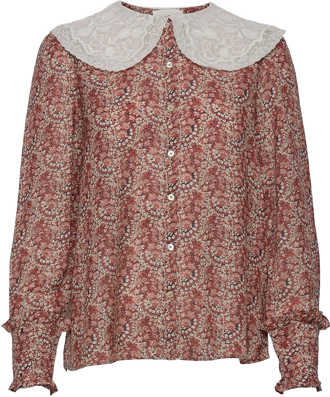 ba&sh Ingrid Shirt Bluse Langermet Rosa Ba&sh